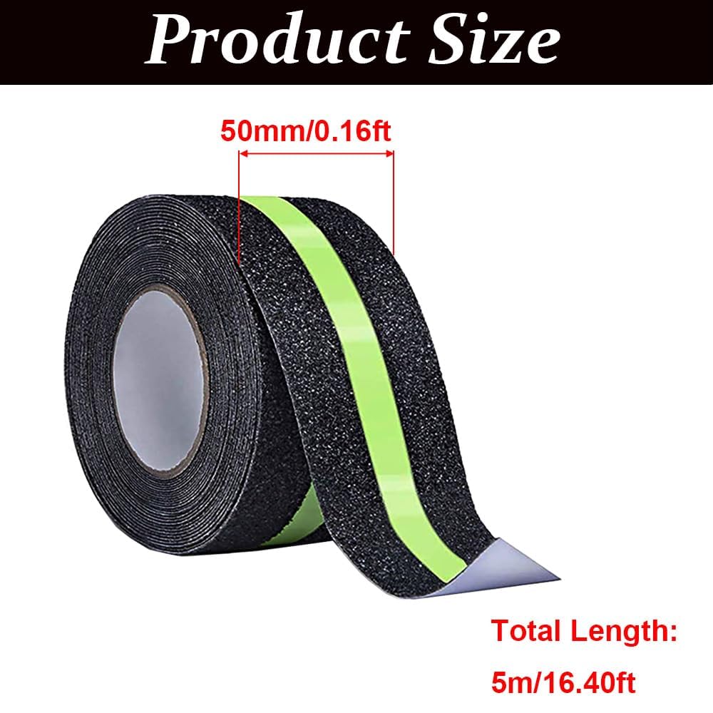 Anti Slip Glow Tape – 2 Inch × 16.4 Feet | Heavy-Duty Safety & Grip Tape